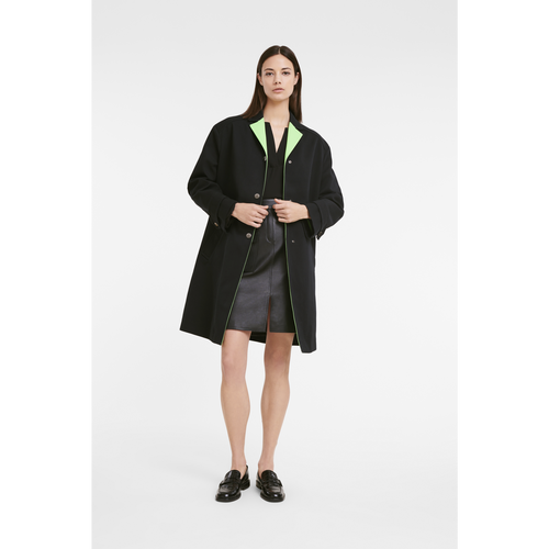 Longchamp Fall-Winter 2022 Collection Cotton Women's Coats Black | 518-UGBZFQ