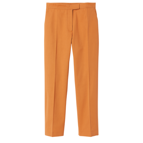 Longchamp Fall-Winter 2022 Collection Cotton Women\'s Trousers Orange | 703-HLPTDM