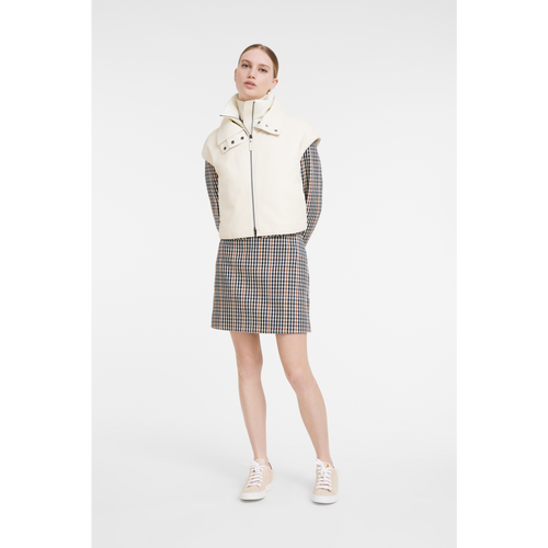 Longchamp Fall-Winter 2022 Collection Leather Women's Jackets Beige | 501-IPVUGD