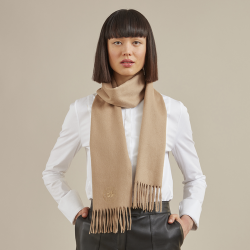 Longchamp Fall-Winter 2022 Collection Other Women's Stoles Beige | 892-SFKVQI