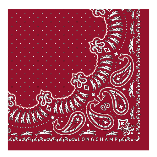 Longchamp Fall-Winter 2022 Collection Silk Women's Silk Scarves Red | 193-URVHFJ