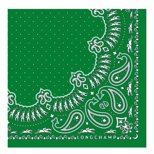 Longchamp Fall-Winter 2022 Collection Silk Women's Silk Scarves Green | 640-CLUXRS