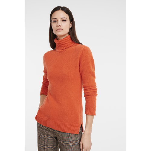 Longchamp Fall-Winter 2022 Collection Wool Women's Sweaters Orange | 069-JPKIXM