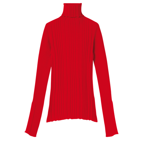 Longchamp Fall-Winter 2022 Collection Wool Women\'s Sweaters Red | 085-HKIUVT