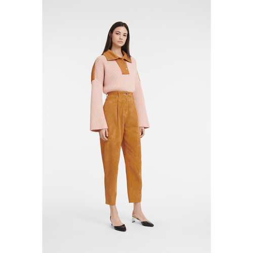 Longchamp Fall-Winter 2022 Collection Wool Women's Tops Pink | 206-QAOHWT