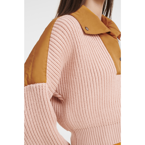 Longchamp Fall-Winter 2022 Collection Wool Women's Tops Pink | 206-QAOHWT