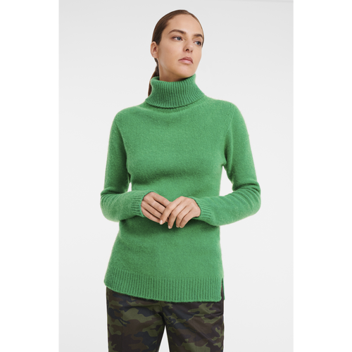 Longchamp Fall-Winter 2022 Collection Wool Women's Sweaters Green | 347-LIRMPE