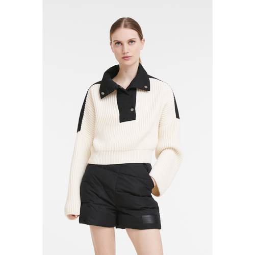 Longchamp Fall-Winter 2022 Collection Wool Women's Sweaters Beige | 692-GMFVIN