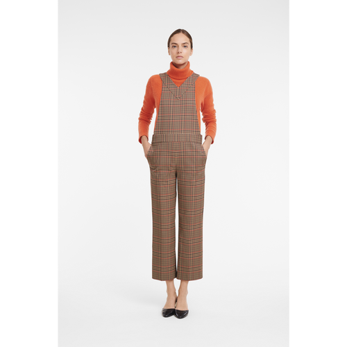 Longchamp Fall-Winter 2022 Collection Wool Women's Jumpsuit Brown | 756-SVWETU