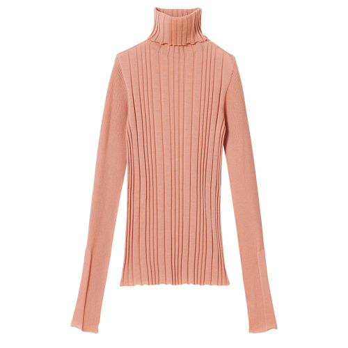 Longchamp Fall-Winter 2022 Collection Wool Women\'s Sweaters Pink | 837-KDXCMY