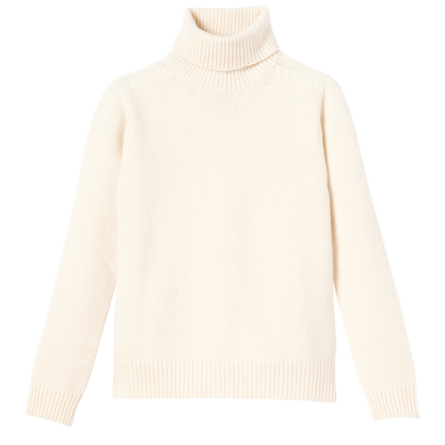 Longchamp Fall-Winter 2022 Collection Wool Women\'s Sweaters Beige | 897-BLJGRO