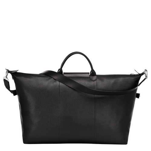 Longchamp Le Foulonné L Leather Men's Travel Bags Black | 102-XFWDKG