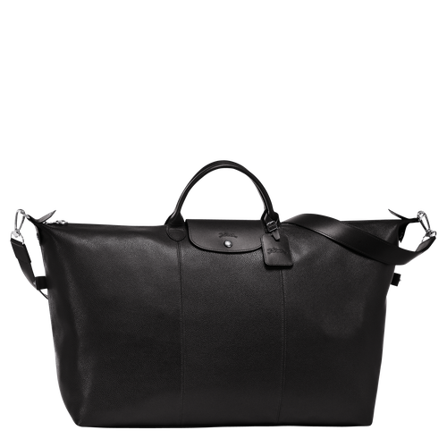 Longchamp Le Foulonné L Leather Men\'s Travel Bags Black | 102-XFWDKG