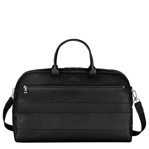 Longchamp Le Foulonné L Leather Men's Travel Bags Black | 329-KXATYW