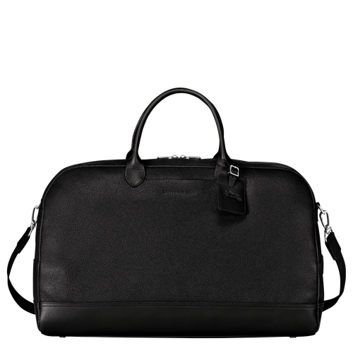 Longchamp Le Foulonné L Leather Men\'s Travel Bags Black | 329-KXATYW