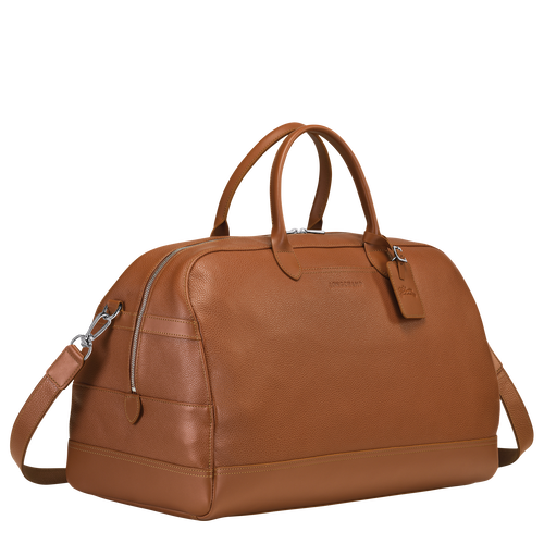 Longchamp Le Foulonné L Leather Men's Travel Bags Brown | 483-XLMCKB