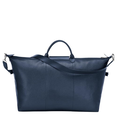 Longchamp Le Foulonné L Leather Men's Travel Bags Blue | 906-RQDOVF