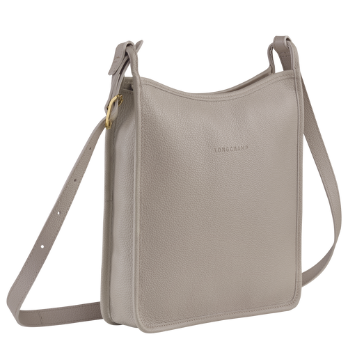 Longchamp Le Foulonné L Leather Women's Crossbody Bags Grey | 025-MOAGQS