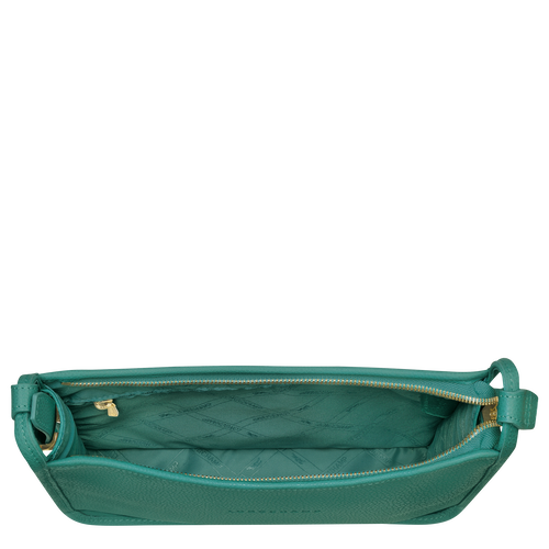 Longchamp Le Foulonné L Leather Women's Crossbody Bags Green | 127-WXVIPQ