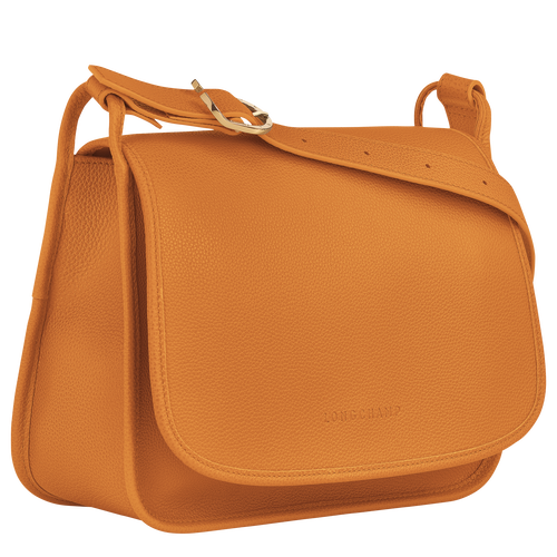 Longchamp Le Foulonné L Leather Women's Crossbody Bags Orange | 234-ILKBRA