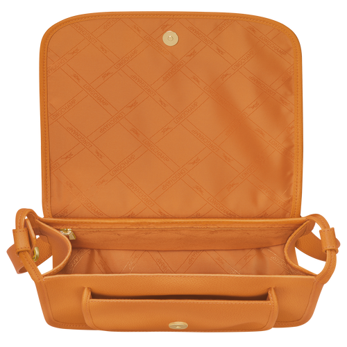 Longchamp Le Foulonné L Leather Women's Crossbody Bags Orange | 234-ILKBRA