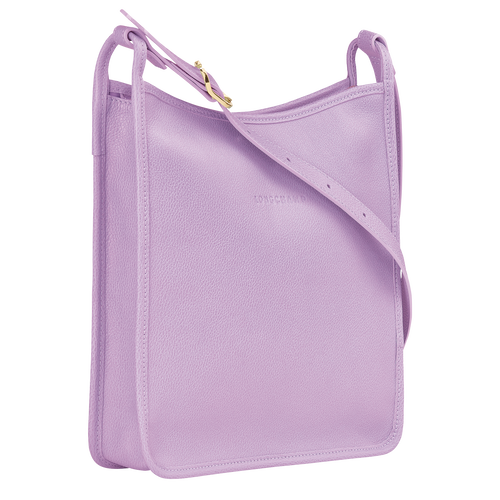 Longchamp Le Foulonné L Leather Women's Crossbody Bags Purple | 384-UMACGR