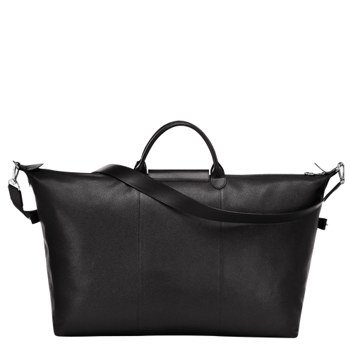 Longchamp Le Foulonné L Leather Women's Travel Bags Black | 572-CQMEWR