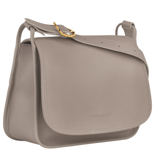 Longchamp Le Foulonné L Leather Women's Crossbody Bags Grey | 783-RPONGS