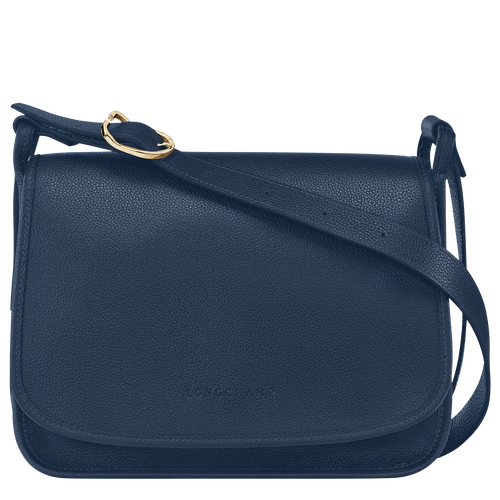 Longchamp Le Foulonné L Leather Women\'s Crossbody Bags Blue | 871-PBMGCQ