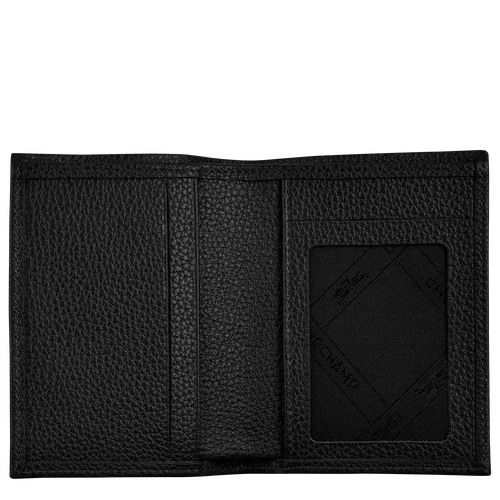 Longchamp Le Foulonné Leather Men's Cardholders Black | 086-QGICDY