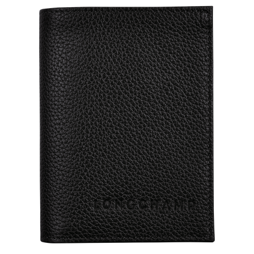 Longchamp Le Foulonné Leather Men\'s Cardholders Black | 086-QGICDY