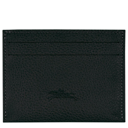 Longchamp Le Foulonné Leather Men's Cardholders Black | 138-DEMCHG