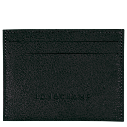 Longchamp Le Foulonné Leather Men\'s Cardholders Black | 138-DEMCHG