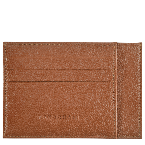 Longchamp Le Foulonné Leather Men\'s Cardholders Brown | 420-AWBOCN