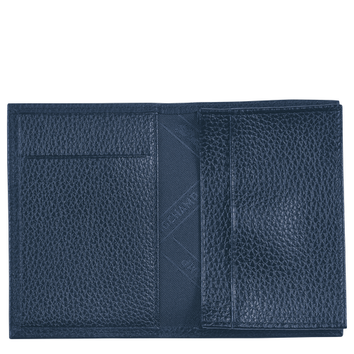 Longchamp Le Foulonné Leather Men's Cardholders Blue | 807-ZOAIEP