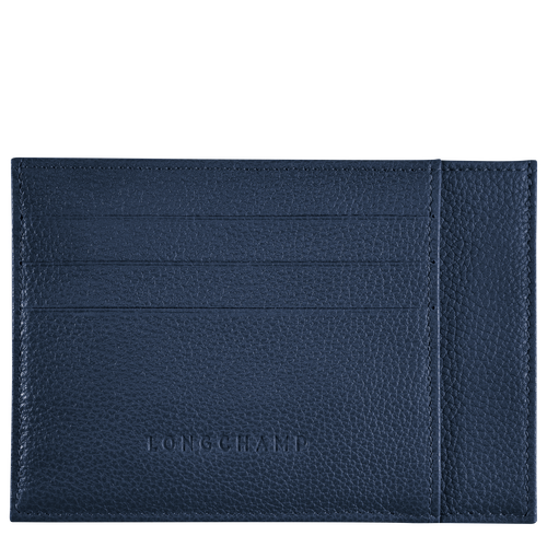 Longchamp Le Foulonné Leather Men\'s Cardholders Blue | 864-MBGYJL