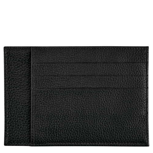 Longchamp Le Foulonné Leather Men's Cardholders Black | 892-EHQFKU