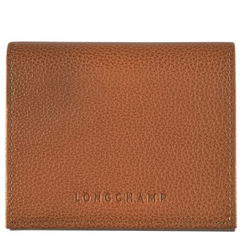 Longchamp Le Foulonné Leather Men\'s Coin Purses Brown | 834-MLZNBX