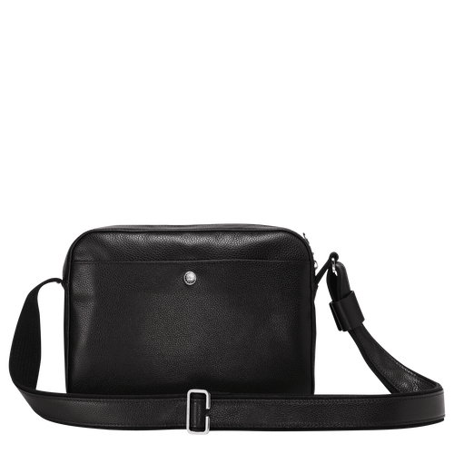 Longchamp Le Foulonné Leather Men's Crossbody Bags Black | 782-WGVNFJ