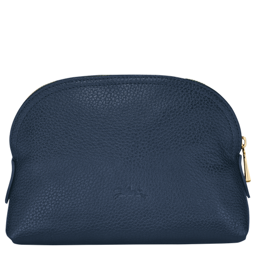 Longchamp Le Foulonné Leather Men's Pouches Blue | 176-KQZMBL