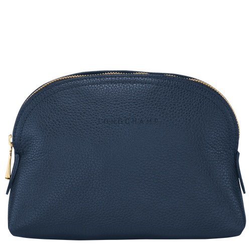 Longchamp Le Foulonné Leather Men\'s Pouches Blue | 176-KQZMBL