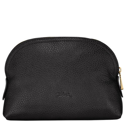 Longchamp Le Foulonné Leather Men's Pouches Black | 378-NSXPDF