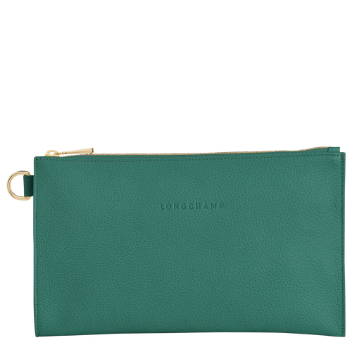 Longchamp Le Foulonné Leather Men\'s Pouches Green | 390-SDBVYQ