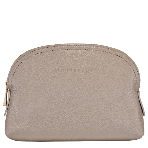 Longchamp Le Foulonné Leather Men\'s Pouches Grey | 694-QHEYIZ