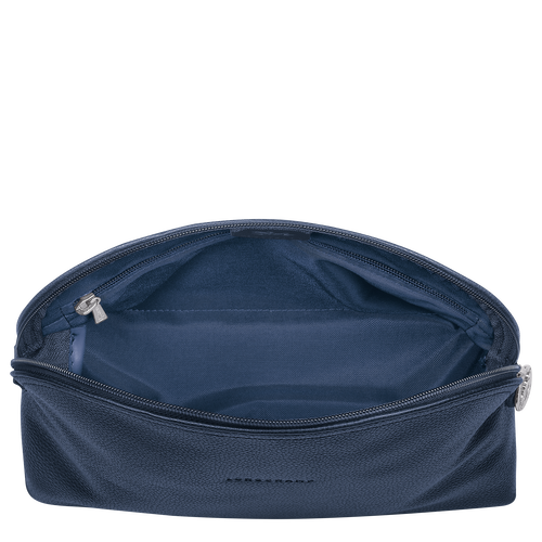 Longchamp Le Foulonné Leather Men's Toiletry Bags Blue | 215-OMNCZU