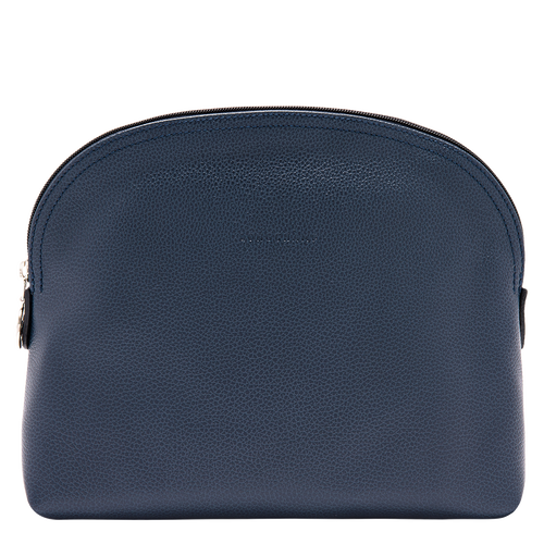 Longchamp Le Foulonné Leather Men\'s Toiletry Bags Blue | 215-OMNCZU