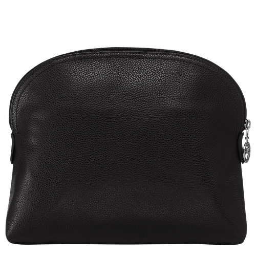 Longchamp Le Foulonné Leather Men's Toiletry Bags Black | 340-KMONDE