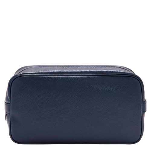 Longchamp Le Foulonné Leather Men's Toiletry Bags Blue | 516-KVGBNR