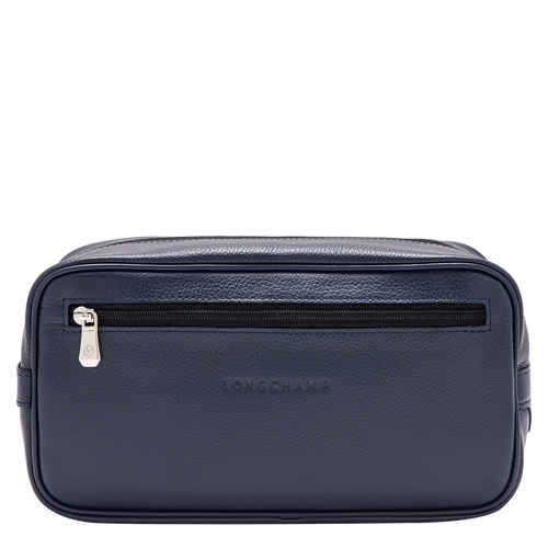 Longchamp Le Foulonné Leather Men\'s Toiletry Bags Blue | 516-KVGBNR