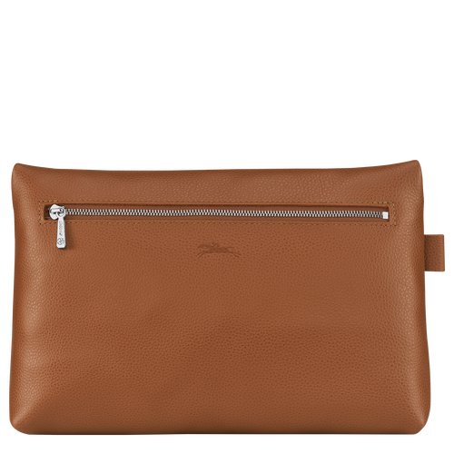 Longchamp Le Foulonné Leather Men's Toiletry Bags Brown | 813-EOIFRY